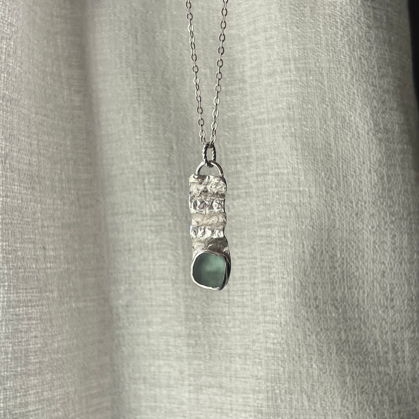 Hand Folded Sea Glass Necklace