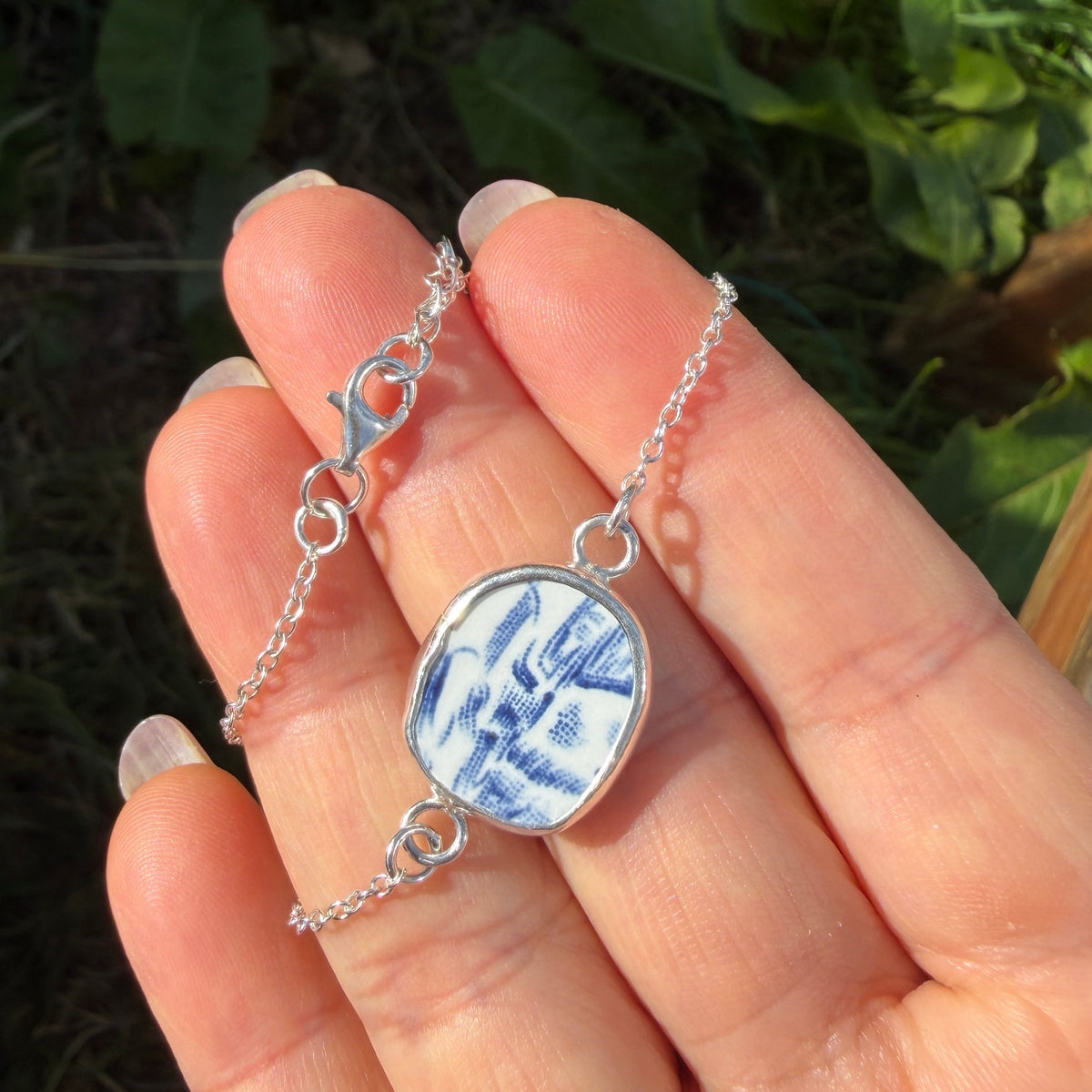 Upcycled Pottery Bracelet