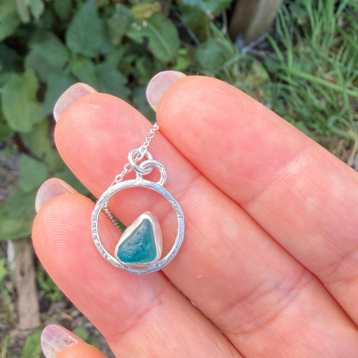 Sea Bubble Pendant Necklace