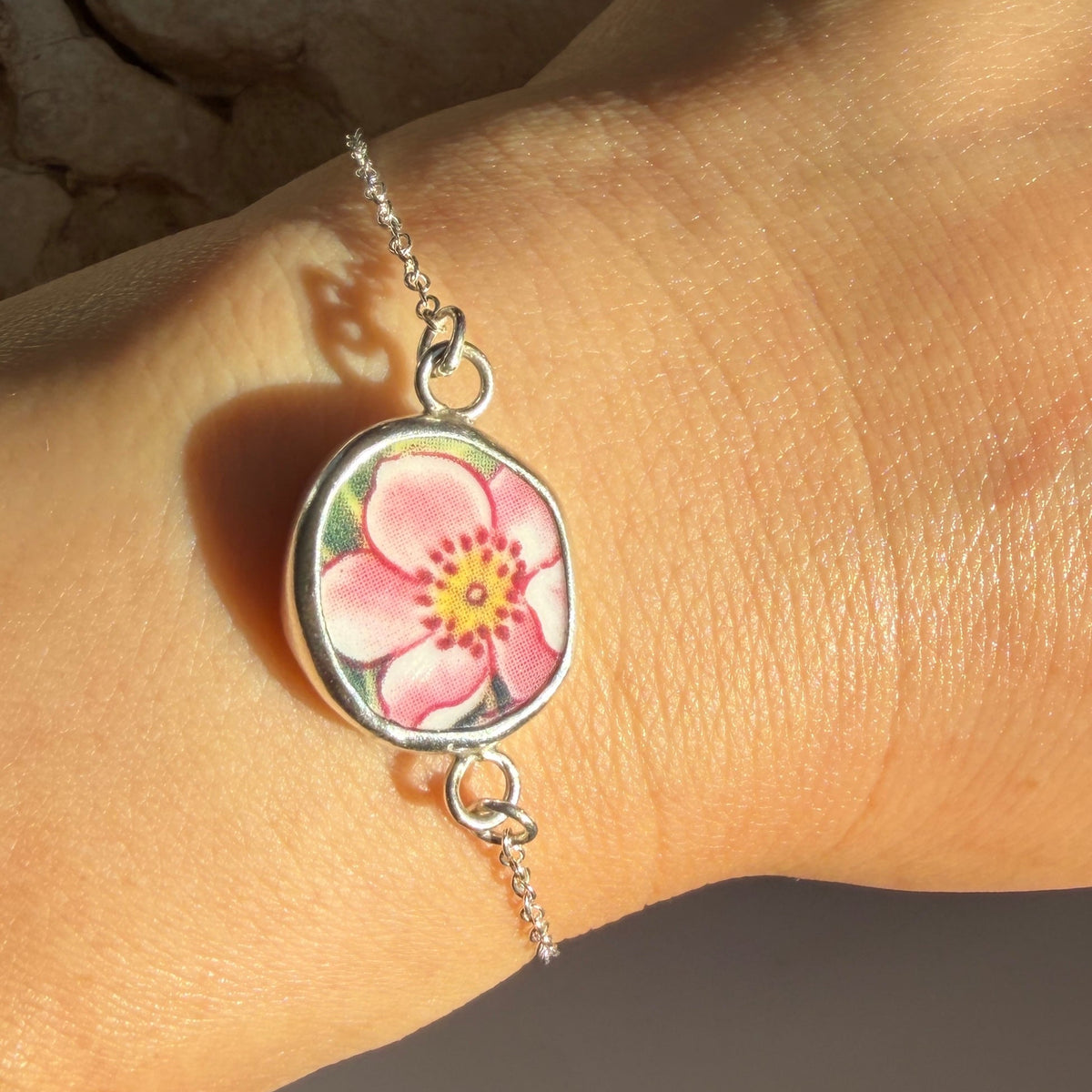 Upcycled Pottery Bracelet