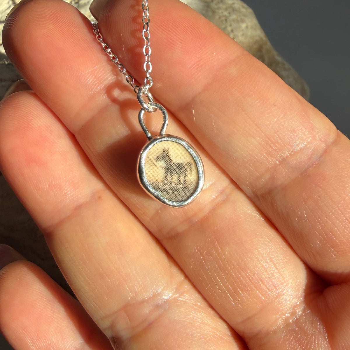 Upcycled Pottery Necklace