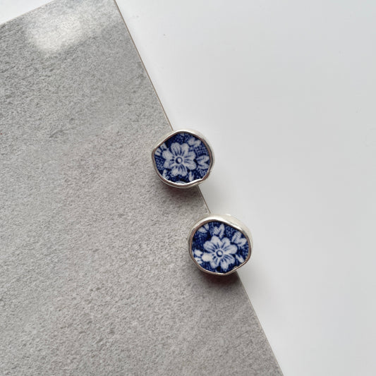 Upcycled Pottery Studs