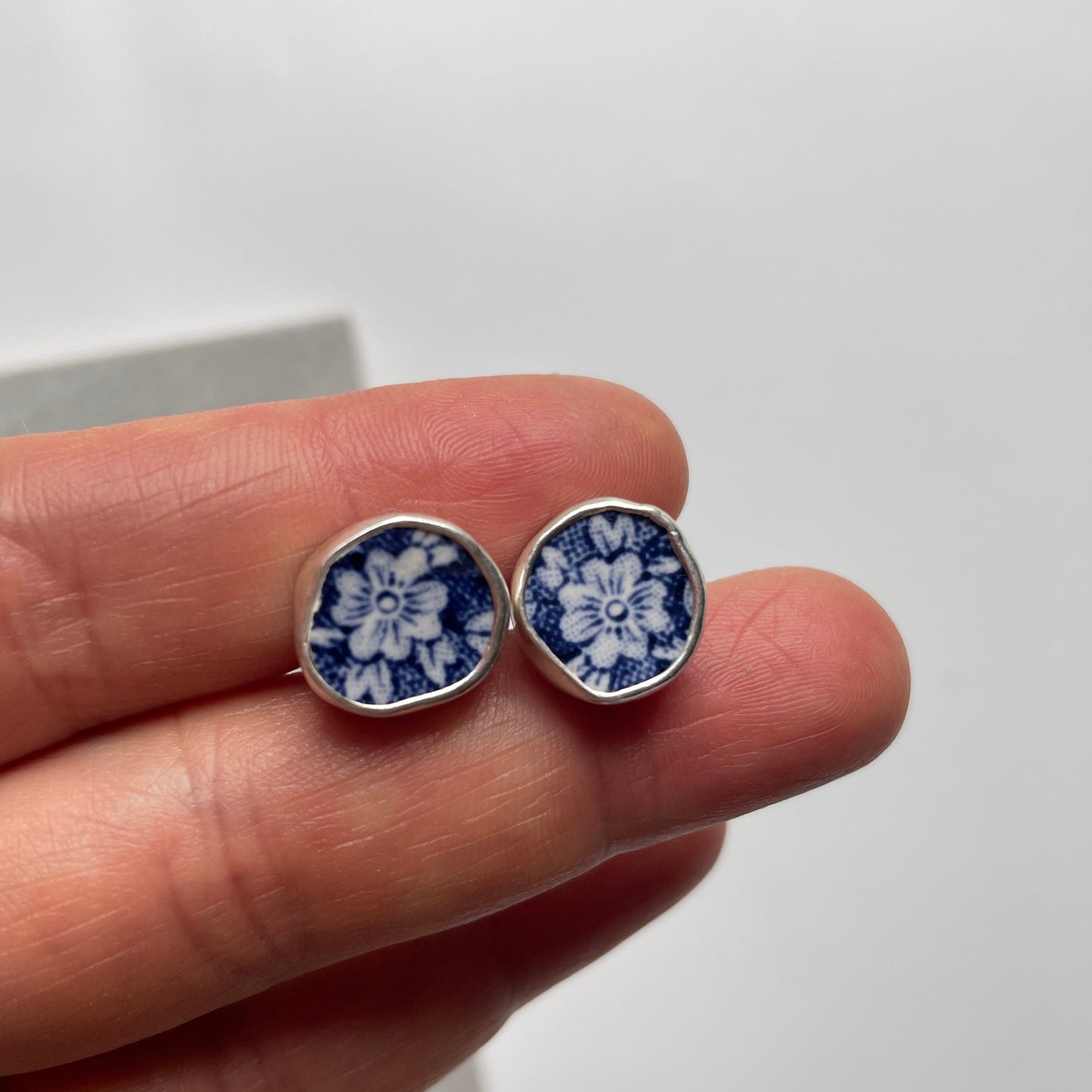 Upcycled Pottery Studs