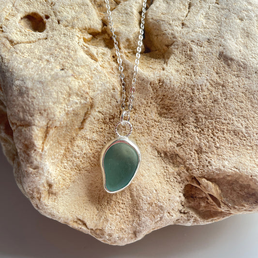 Sea Glass Pendant Necklace
