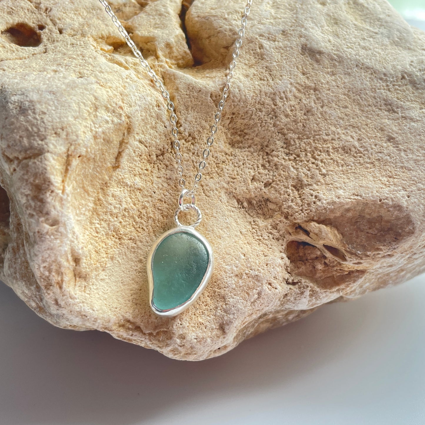 Sea Glass Pendant Necklace