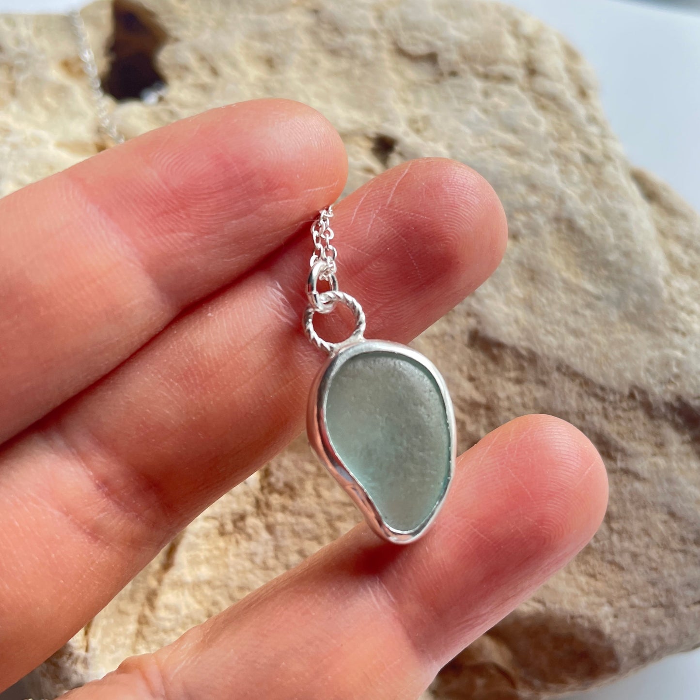 Sea Glass Pendant Necklace