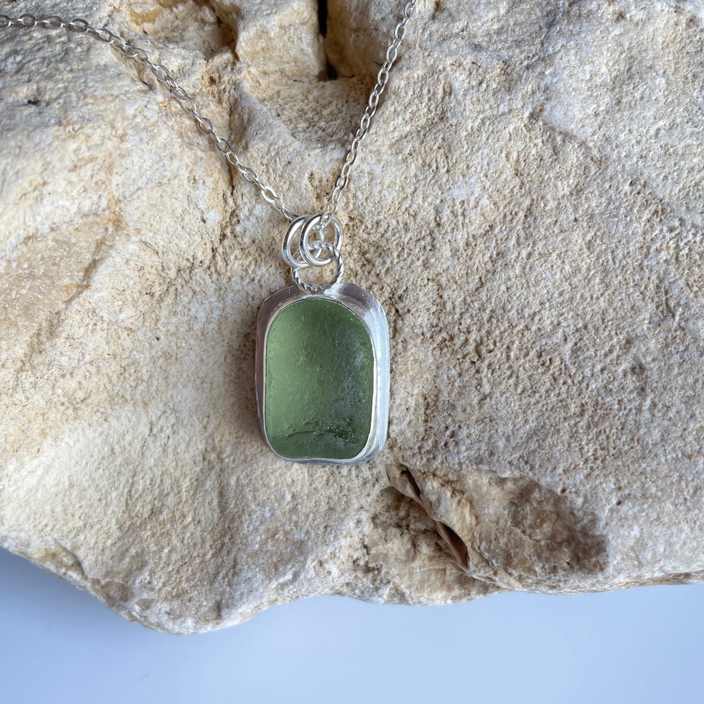 Sea Glass Pendant Necklace