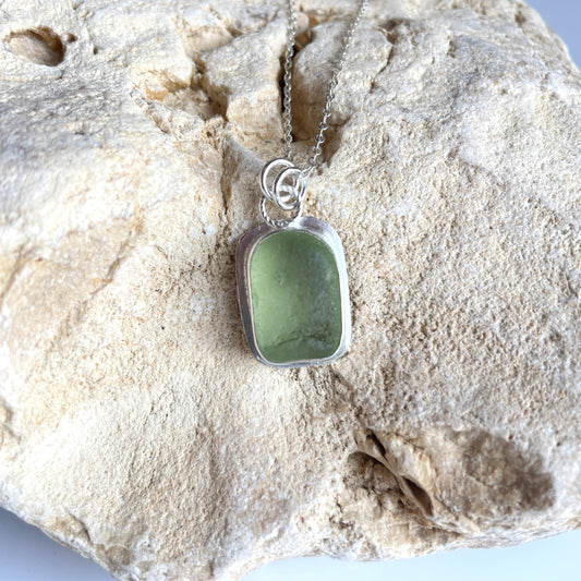 Sea Glass Pendant Necklace